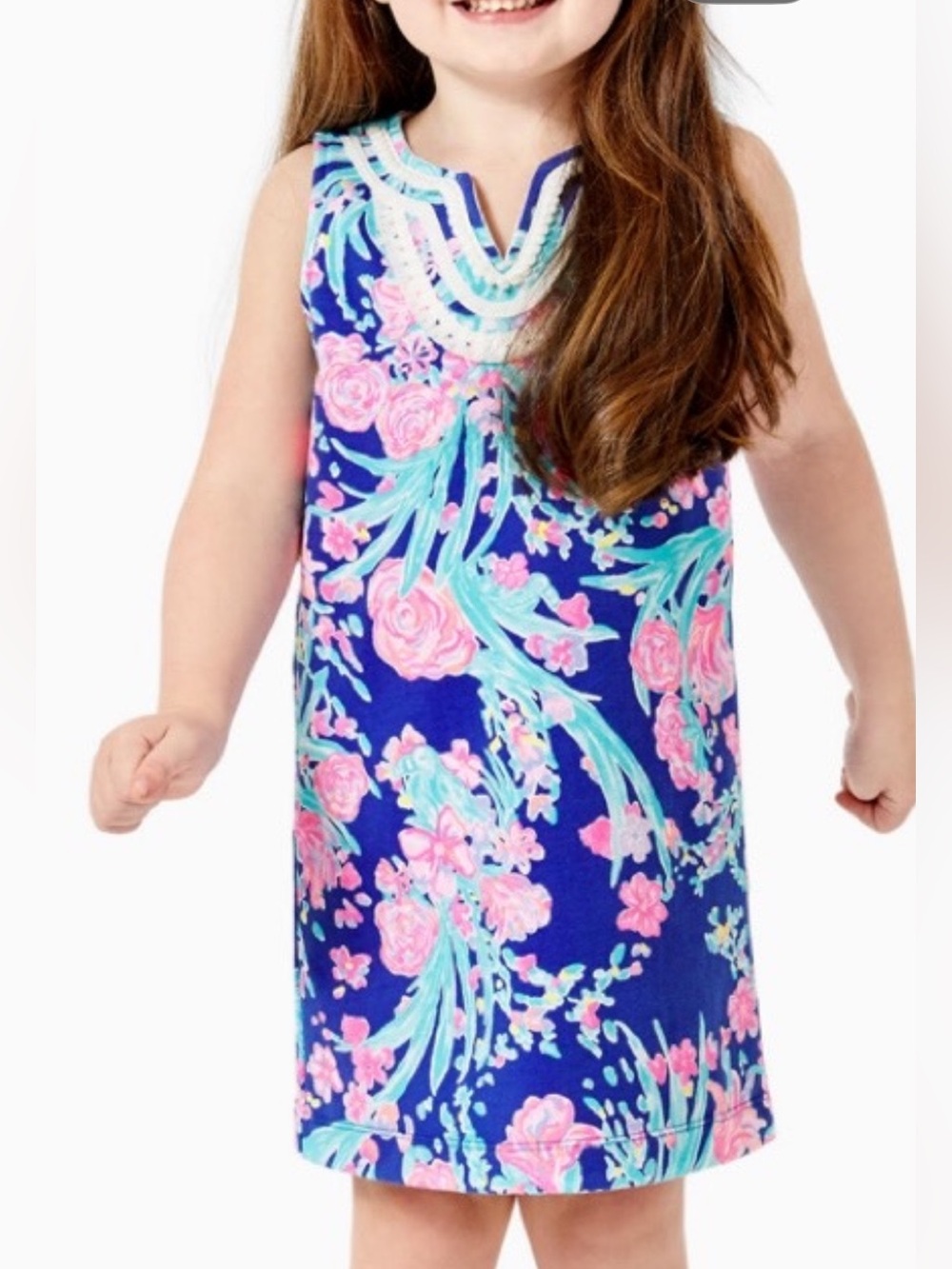 Lilly Pulitzer Corsica Blue Harper Shift in Toucan Party